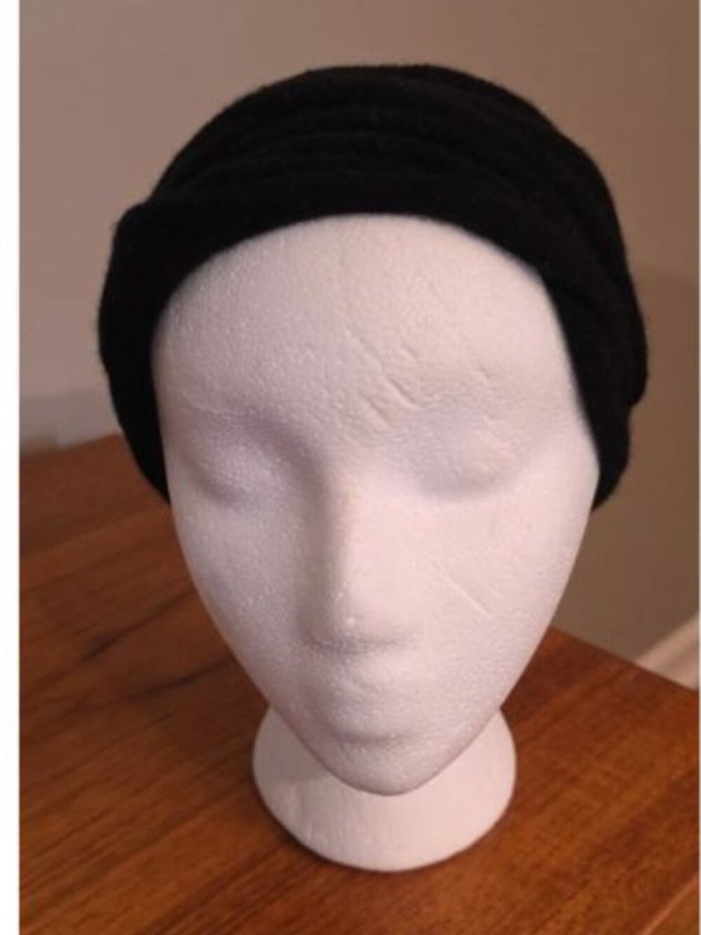 JANE TRAN 100% CASHMERE HEADBAND BLACK ANTHROPOLOGIE